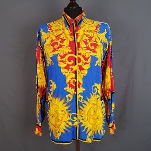 Gianni Versace Silk Shirt Womens Size M Baroque